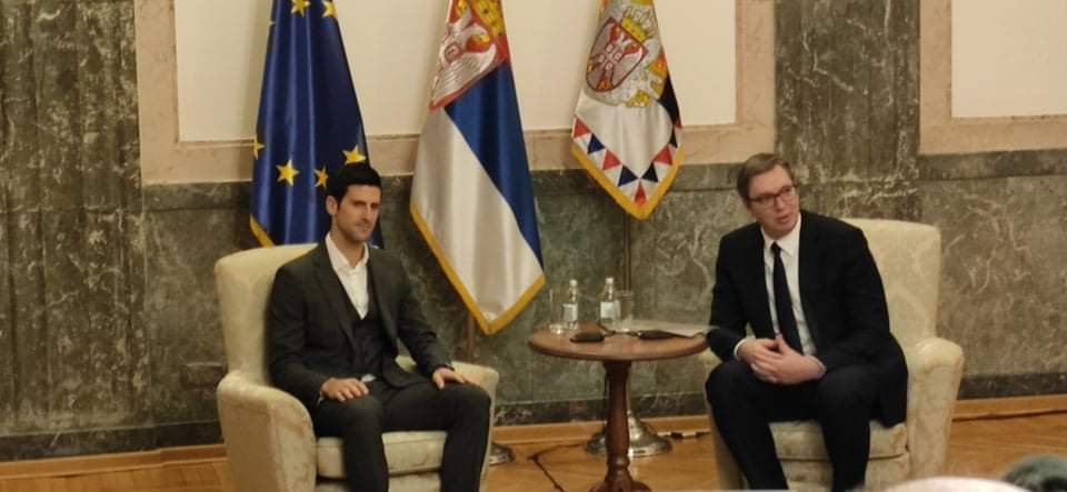 Predsednik Vučić ugostio najboljeg tenisera sveta Novaka Đokovića